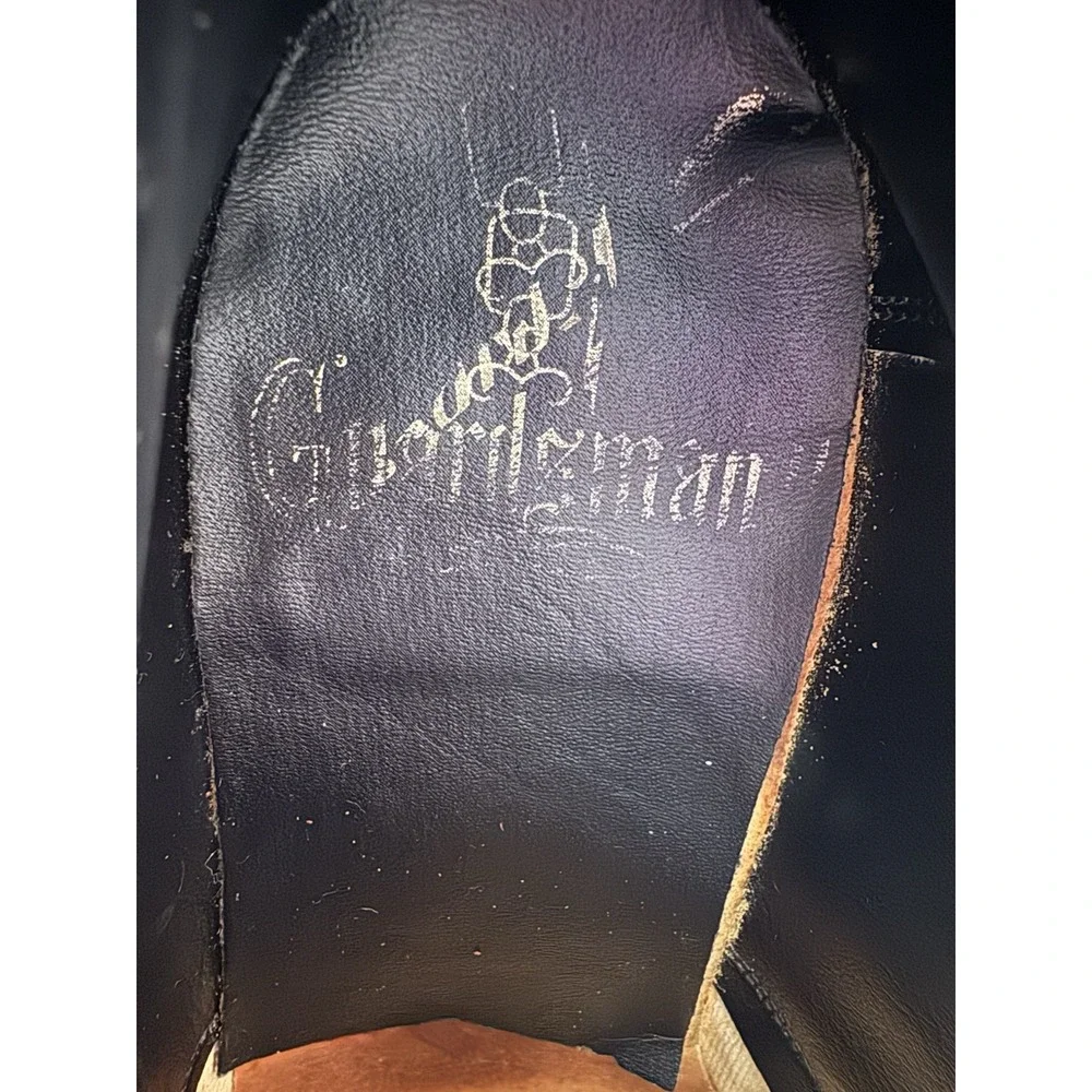 Vintage Guardsman Black Leather Derby Dress Shoes Mens 9.5 Classic Career Formal